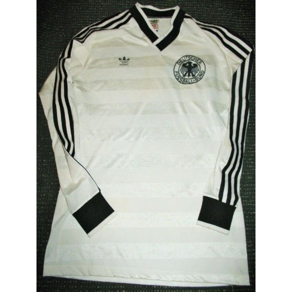 West Germany Adidas 1986 WC  Long Sleeve Soccer Jersey M